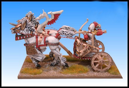 Standard High Elf Chariot but the horses have been exchanged for heavier ones.